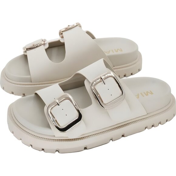 MIA Gen Double Buckle Slip-On Sandals Seashell for Women US 6M - Picture 2 of 6